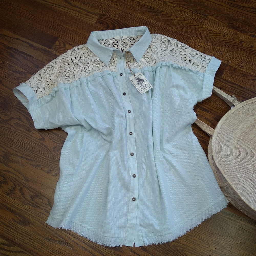 Easel Lace Blous3